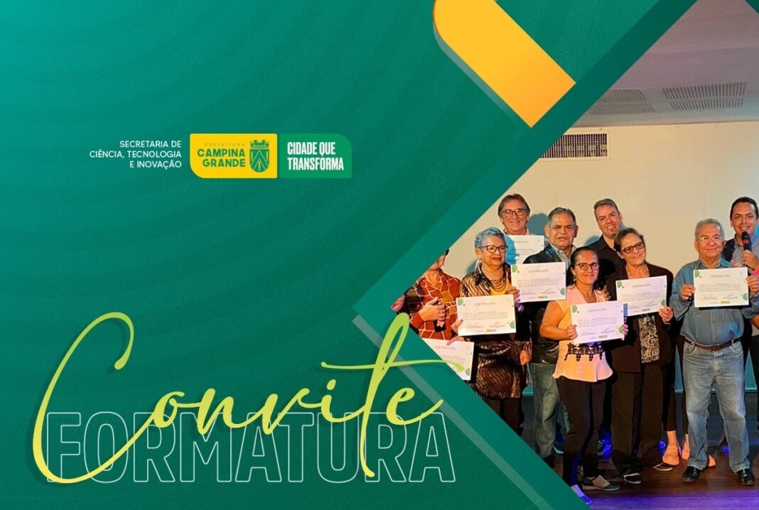 Prefeitura de Campina Grande realiza formatura dos cursos de tecnologia e aula inaugural nesta sexta