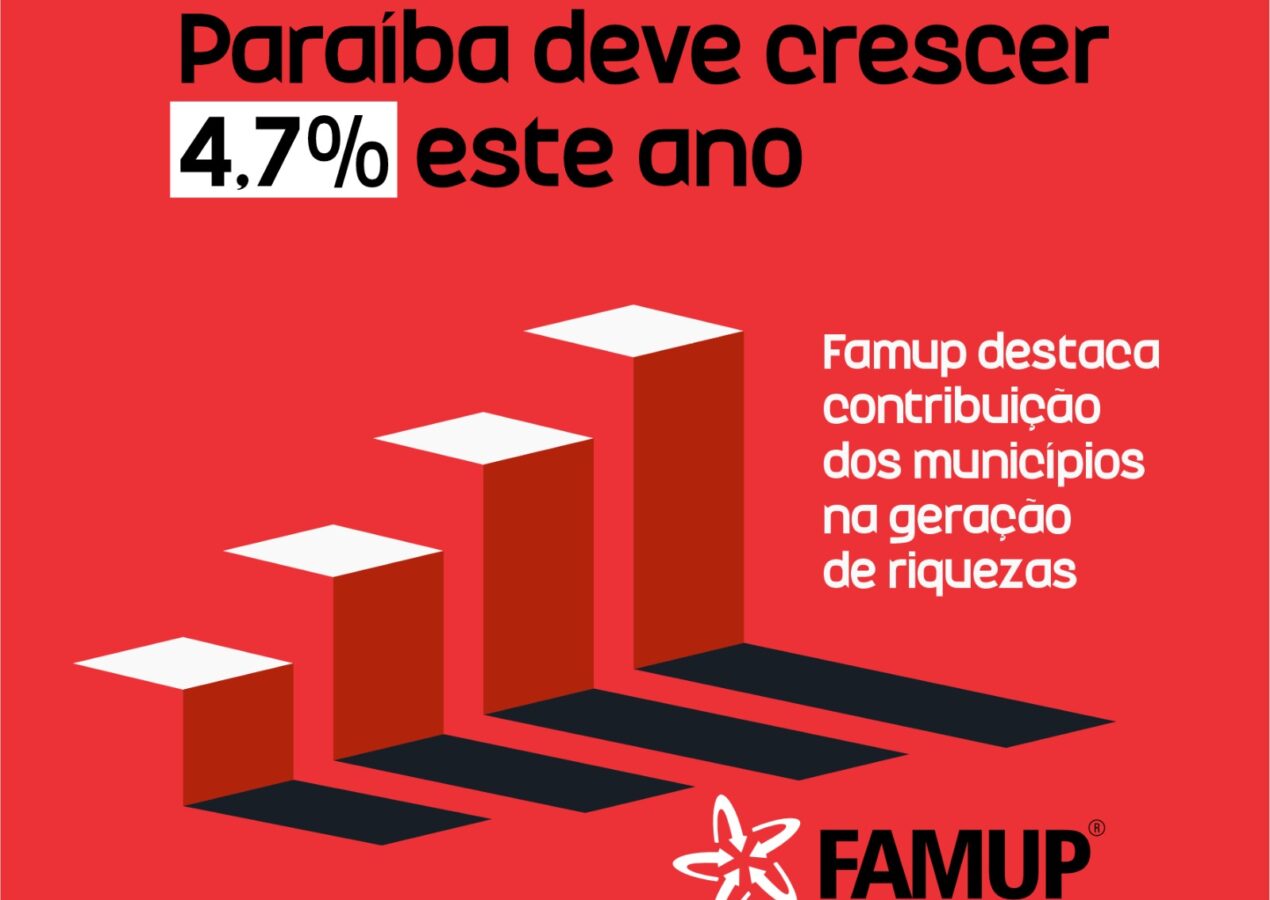 Paraíba deve crescer 4,7% este ano e Famup destaca contribuição dos municípios na geração de riquezas