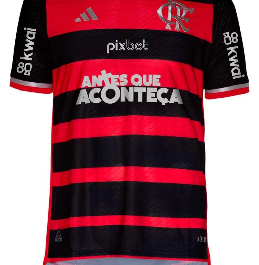 Flamengo abraça campanha de Daniella Ribeiro e joga com a camisa do Antes que Aconteça