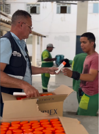 CUIDADO COM A SAÚDE: Sesuma promove entrega de protetor solar a trabalhadores, em CG