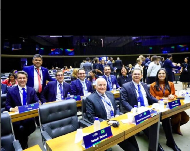 Gervásio participa de abertura da Cúpula de Presidentes dos Parlamentos do G20