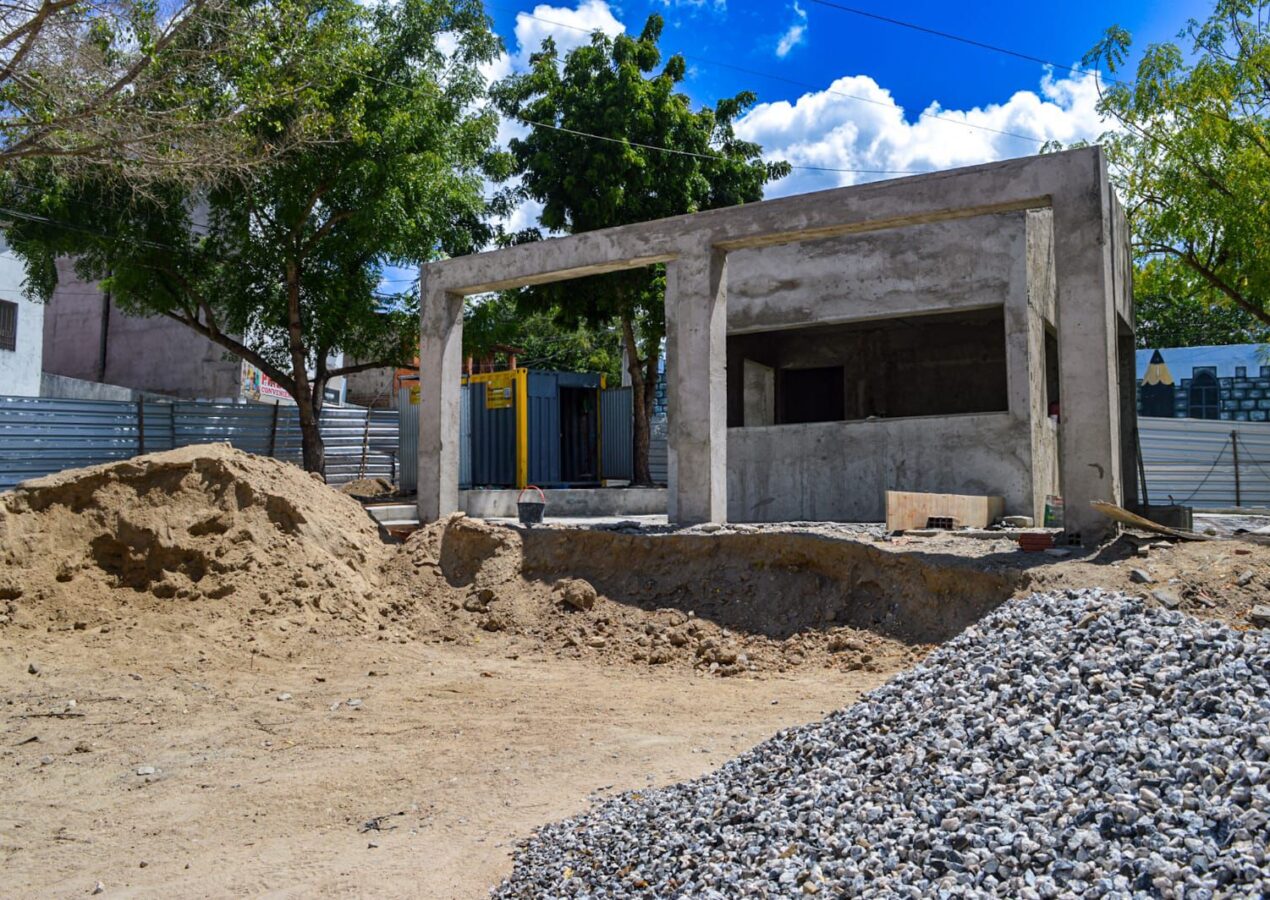 Obras de revitalização da Praça Manoel da Costa Cirne, no Pedregal, entram na reta final e devem ser entregues no próximo mês