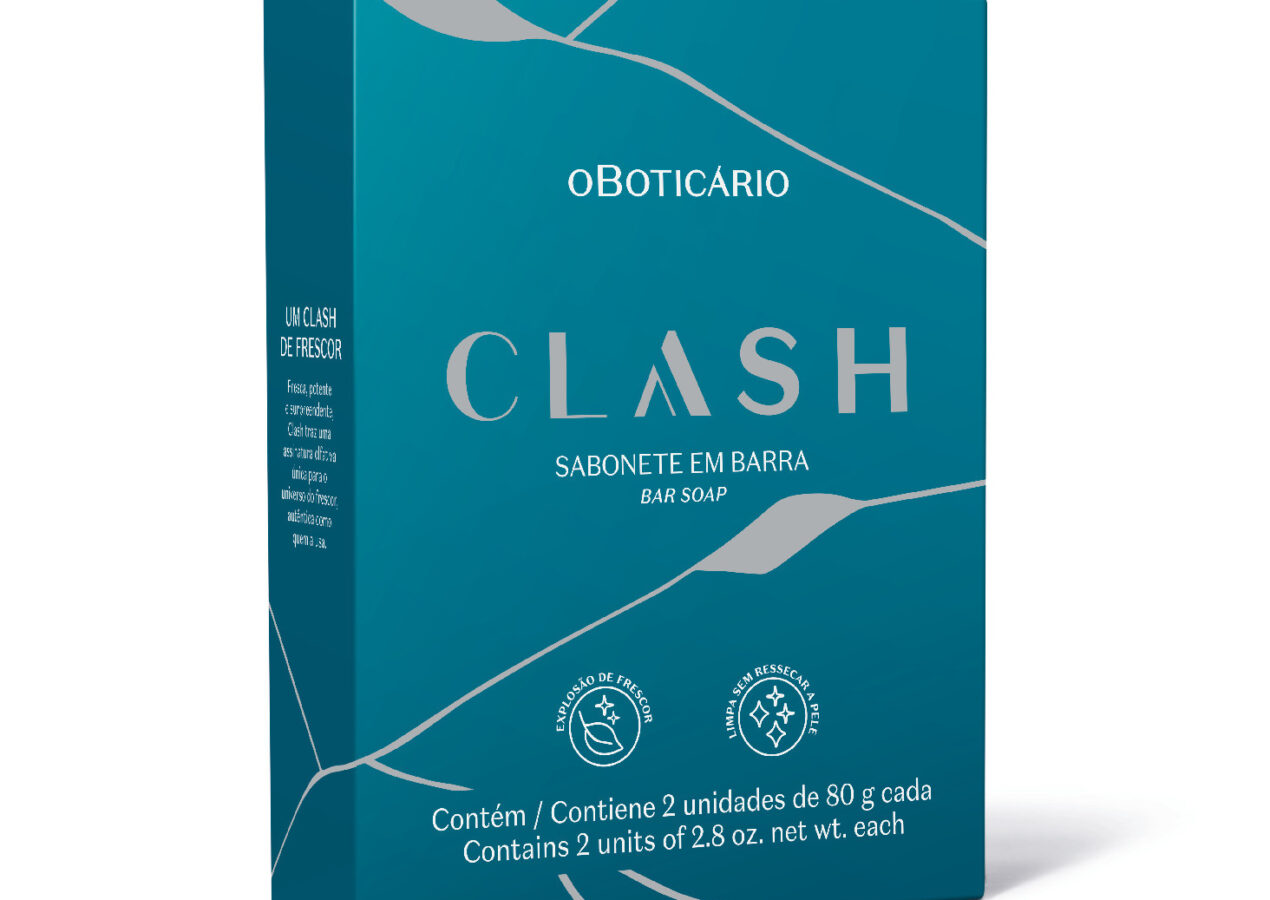 O Boticário anuncia Clash, nova marca de perfumaria masculina, que inova com processo de alta pressão para extrair frescor puro