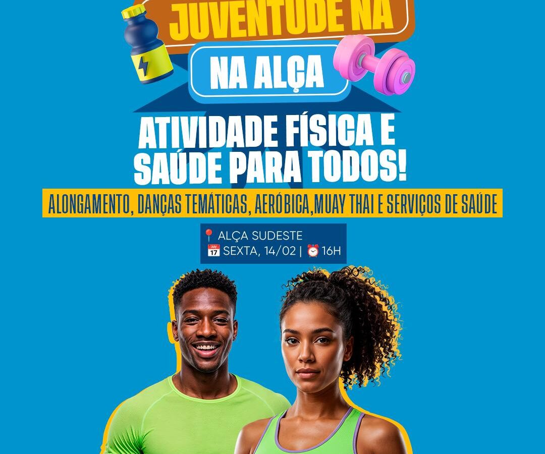 Nova temporada do Juventude na Alça começa dia 14/02 com atividades físicas e serviços de saúde